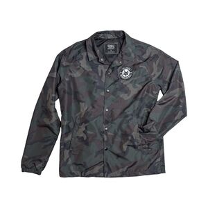 Zoo York Camo Snap-Front Coach Jacket | Streetwear | Men's Size M